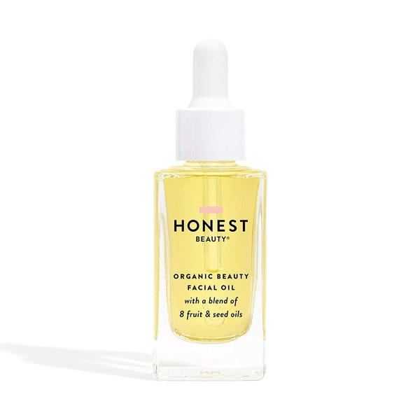 Honest Beauty Organic Beauty Facial Oil with a Blend of 8 Fruit & Seed Oils | USDA-Certified Organic | Paraben Free, Dermatologist Tested, Cruelty Free | 1.0 fl. oz