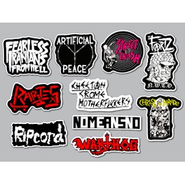 Punk Sticker Pack (10 Stickers) Set 15 Christ Parade Warthog Ripcord Rabies Artificial Peace Fearless Sticker fartz raw Thrash Outsider Rebel Badge Underground Street Hardcore Loud Decal Scene