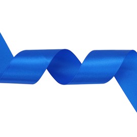 Baocuan 1 inch Royal Blue Satin Ribbon 50 Yards Solid Fabric Ribbons Roll for Wedding Invitations, Bridal Bouquets, Sewing, Party Decorations, Gift Wrapping and More