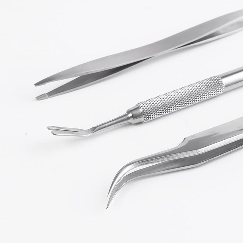 Yurika ダニ取り 犬猫用 マダニ ペット用ピンセット 害虫除去 駆除 簡単に駆除 ペット用品 3点セット