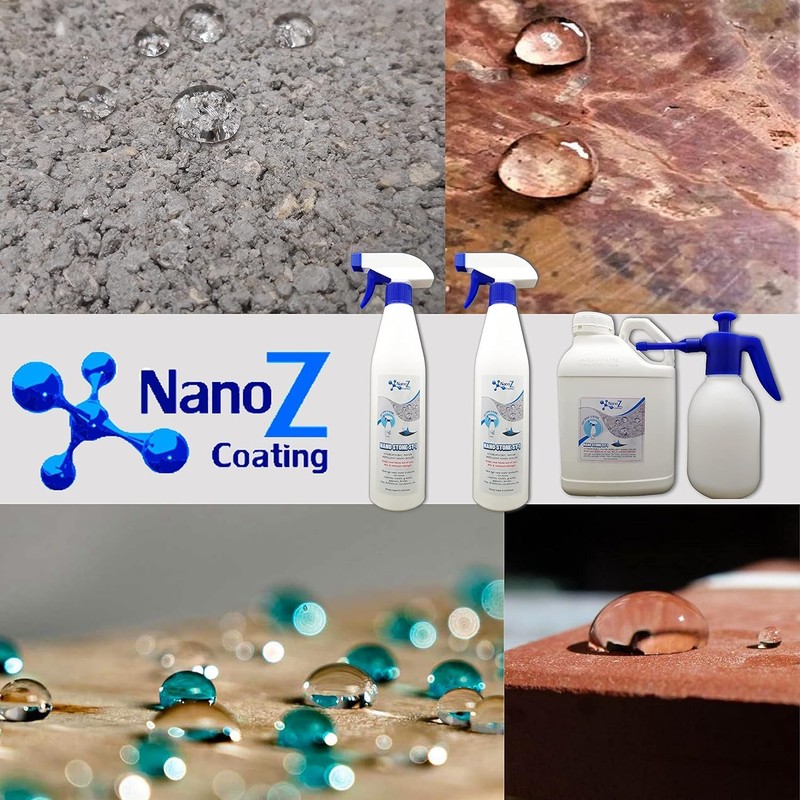 Nano Stone Sealer, Eco-Friendly Invisible Hydrophobic Water Repellent Coating for