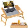 Bed Tray Breakfast Food Tray with Folding Legs Kitchen Serving