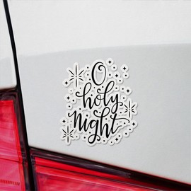 Decal Stickers of O Holy Night Premium Indoor (No Waterproof) Vinyl Decal Stickers for Laptop Phone Accessory Helmet Car Window Mug Tuber Cup Door Wall Decoration - USCVER3c9115bBL0124