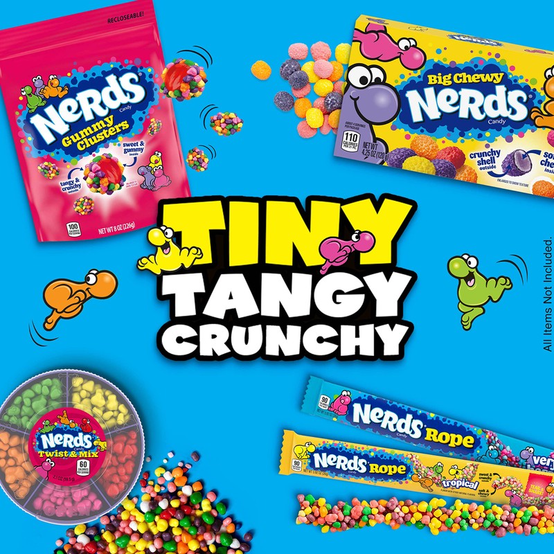 Nerds Rope Candy, Tropical Flavor, 0.92 Ounce Ropes (Pack of