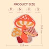 Softania Mushroom Rug Cute Bath Mat Small Non Slip Bathroom