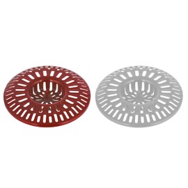 Bathroom Shower Tub Hair Strainer 3 inches - Pack of 2 - Kitchen Sink Basket - Bath Drain Protector - Tube Cover Screen - Drains Catcher for Bathtub