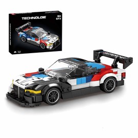 SymGrpu Techinik Sports Car Building Blocks Kit, M4 GT3 Racing Car Clamping Blocks, Speed Champion Collectible Super Car Construction Building Blocks Model Toy for Adults Children