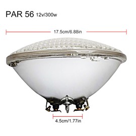 LedWekei Par 56 300w Bulb,Halogen lamp, Pond, Swimming Pool Lighting Par56 12v 300w lamp Fixture Par 56 Enclosed Bulb