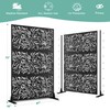Metal Privacy Screen for Outdoor & Indoor Use, Free Standing