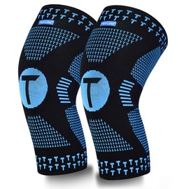 Teylam Teylam Kniebandage für Männer/Damen 2er set, Medizinisches knieschoner für Meniskusriss, Arthritis, ACL, Kompression bandage knie für Basketball, Volleyball, Yoga, Laufen, Rechts & links Bein tragbar