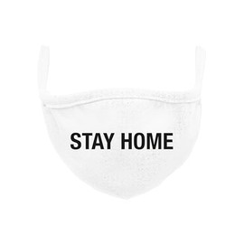 Urban Classics Stay Home Face Mask Everyday, White, One Size