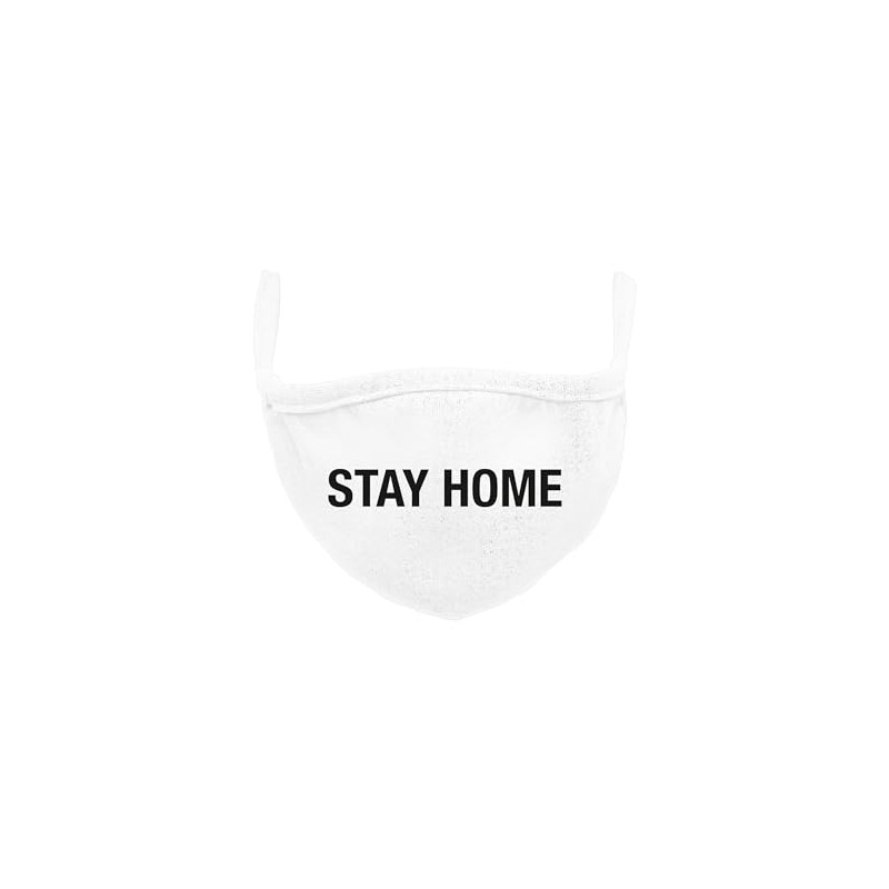 Urban Classics Stay Home Face Mask Everyday, White, One Size