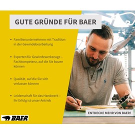 BAER PRO Die Holder 20 x 7 mm; M 4.5-6; BSW 3/16-1/4 - DIN 225 - Holder for Die - Die Holder