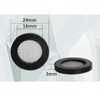 6 Pack 24MM Shower Head Screen Filter Gasket, Stainless Steel