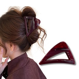 MILANA Hair Clip, Small, Triangular Hair Clip, Barrette, Hair Claw for Adults, Cute, Elegant, Lightweight, Strong, Hair Clip, Hair Ornament, Korean Style, Hair Clip, For Daily Use, Bathing, Wedding