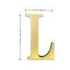 1.77 Inch Height Self Adhesive Solid Brass English Letters 4.5CM