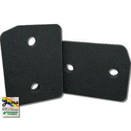 JUMA Filter for Miele Sponge Filter 9164761 Fine / Coarse 207 x 157 x 30 mm Heat Pump Dryer Filter Dryer Condenser Dryer Filter Foam Foam Base Filter Sponge Filter Mat (Set of 2)