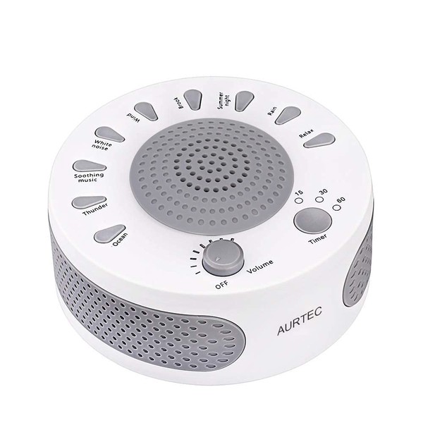 Schlaf White Noise Machine, 9 Beruhigende natürliche Sounds Therapie für