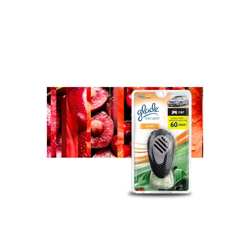 Glade Aromatizante de Ambiente Continuo para Auto, Aparato con Repuesto,