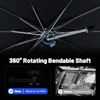 Car Windshield Sun Shade for Grand Cherokee 4XE 22-26,Foldable Car