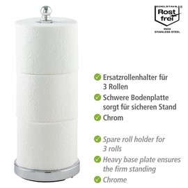 Spare Toilet Roll Holder Viterbo - 36 cm high
