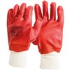 Simply Unisex Pvcg003 PVC Protective Gloves, Red, XL UK