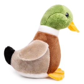 RLOMUTE Cute Farm Toys - Mallard Duck Plush Toy Stuffed Fun Animals Super Soft Cartoon Duck for Birthday Companions Bedroom Ornaments Home Decor Collectible Gift for kids Boys Girls 4 Inch Green