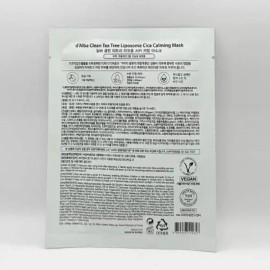 Dalba 달바 클린 티트리 리포좀 시카 카밍 마스크팩 25ml 1개(SH) Dalba Clean Tea Tree Liposome Shea Calming Mask Pack 25ml 1ea (SH)