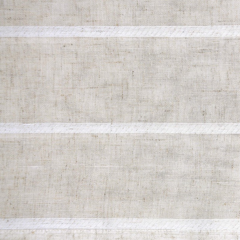 Clean Window Twill Stripe Allergy/Pet Friendly Anti-Dust Sheer Curtain Panel,