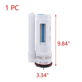 T Tulead Toilet Push Button Valve Replacement Flush Toilet Dual Flush Drain Valve Fit for Drainage Hole Dia. 2.56"-2.75", for Toilet Tank Height 10.24"-11.4"(Small Size)