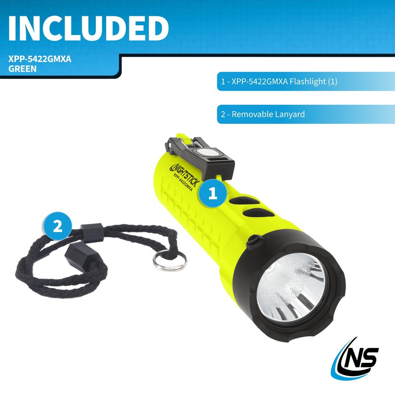 Nightstick XPP-5422GMXA Intrinsically Safe Dual-Light Flashlight w/Magnets - 3 AA