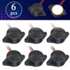 Geiserailie 6 Pcs DC 3-24V 95 dB Electronic Buzzer Active