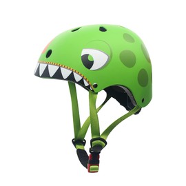 XIAPIA Kids Helmet Boys Girls Lightweight Toddler Bike Helmet for Cycling Scooter Skating, Multi-Sport Safety Toys 2 3 4 5 Years Old Children Boy Girl Cute Cartoon Adjustable Helmet, Green Dinosaur