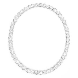 NEXIULT Baseball Bead Necklace, Baseball Necklace for Men, 16/18/20" Baseball Ice Necklace Cool Gifts, Rhinestone Baseball Bling Necklace Inspired Sports Jewelry Gift (White, 16 inch)