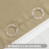 MitoVilla No Hooks Needed Extra Long Shower Curtain Liner Set,