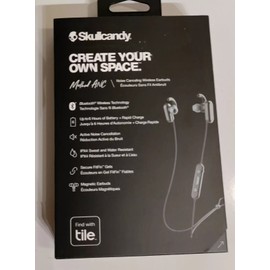 Skullcandy Method ANC Noise Cancelling Wireless Earbuds Black "NEW"