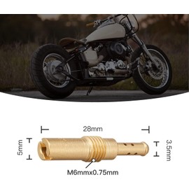 Pilot Jetsetmoto Pilot Jet Set for PWK28/PE24, #25#28#30#32#35#38 (28mm x 5 mm), Suitable for Keihin PE22, PE24, PWK28, CR Mini 22 Carburetor VFR400, RVF400, CBR250RR, etc. Comes with storage case