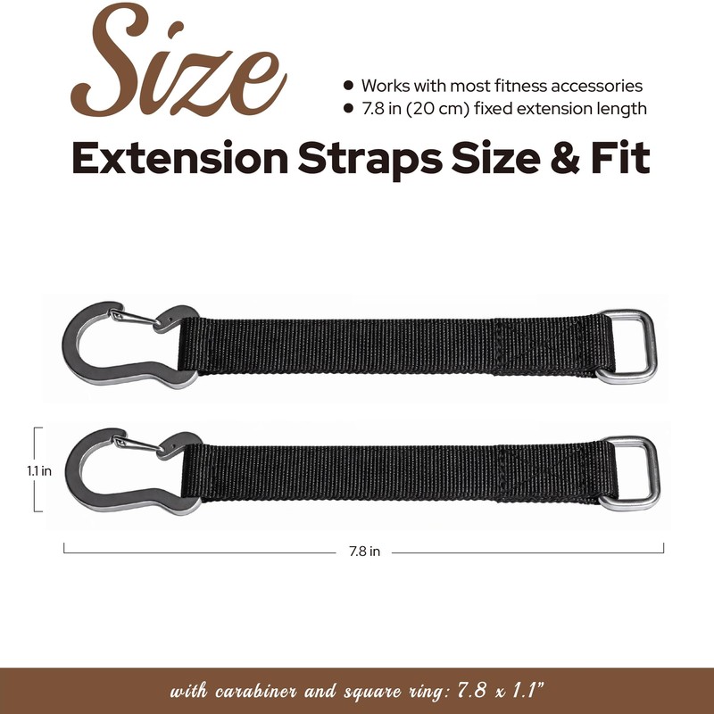 AlweizU Extension Straps Compatible with Speediance Smart Home Gym Equipment,
