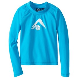 Kanu Surf Rashguard Platino para niños, Azul, 2 Años
