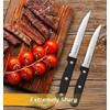 Steak Knives, 7 Pieces Steak Knife Set with Block, High