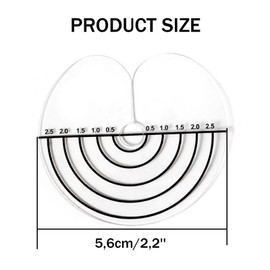 Ryaupy 10 x Hair Extensions Protection Stencil with Clear Scale - Section Hair Extensions for Attaching Keratin