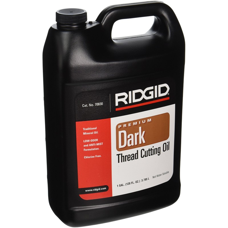 RIDGID 70830 Dark Thread Cutting Oil, 1 Gal, Halogen, PCB