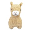 Doindute Light Brown Plush Alpaca Stuffed Animal Toy, Soft Cuddly
