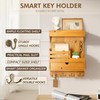Modern Farmhouse Key Holder Wall Mount with Drawer Organizer –