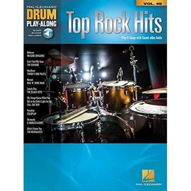 Top Rock Hits: Drum Play-Along Volume 49 (Hal Leonard Drum Play-Along, 49)