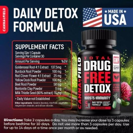 CANNA FIELD Liver Cleanse, Detox & Repair, Total Support Natural Immune System, Skin, Hair