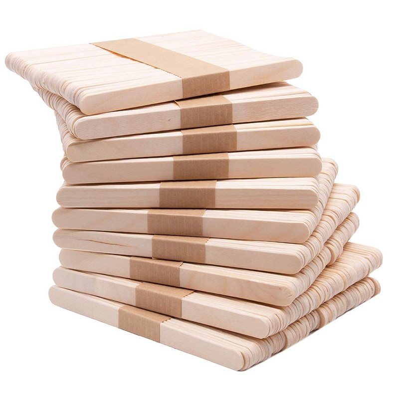 Kids B Crafty 300 Lolly Sticks for Craft, Lollipop, Wood,