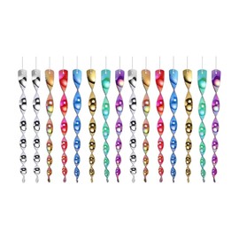 Vokowin 15Pcs Colourful Reflective Bird Deterrent Rods, Hanging Bird Repellents Reflective Scare Rods, Keep Birds Away From Your Home Garden Patio (K08-15)
