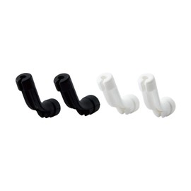 ELECOM Mouse Cable Lift 4-Pack (2 Black, 2 White) [Lifts cables to reduce friction with the desk] Black & White MB-GC04ASO