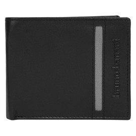 bruno banani 021942 Men's Genuine Leather Wallet Black, black, Classic